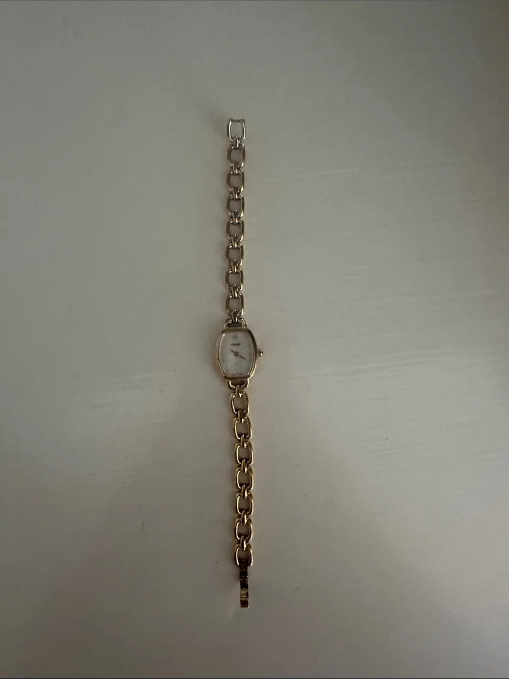 Gold Tone Women's Chain-Link Dress Watch